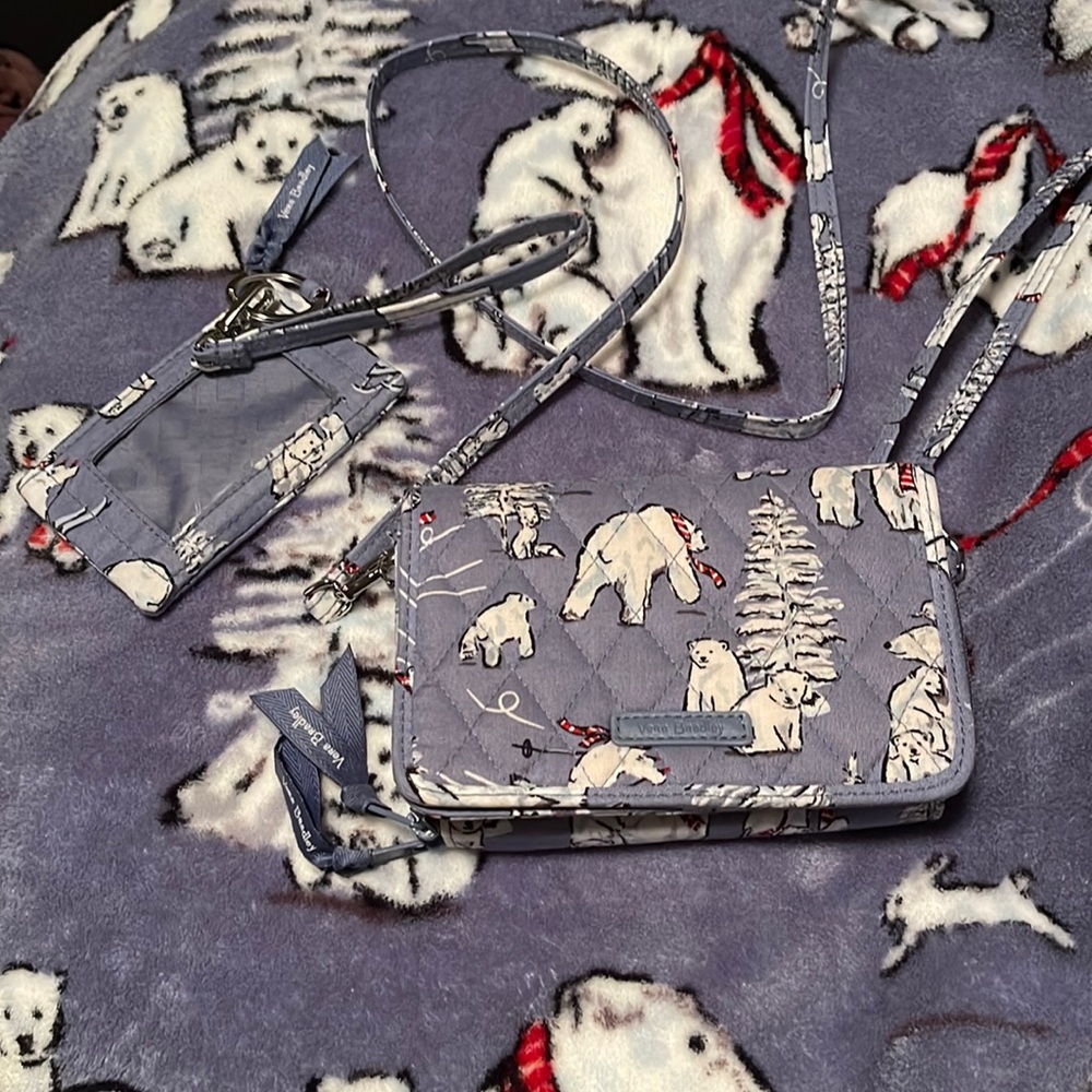 Vera Bradley Beary Merry Polar Bear Print Lot